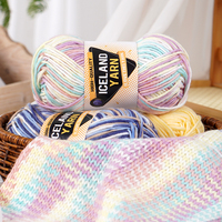 Chunyuan Icelandic Yarn Hand-knitted Thick Wool DIY Hat and Scarf Sewing Embroidery Knitting Recycled Wholesale crochet yarn