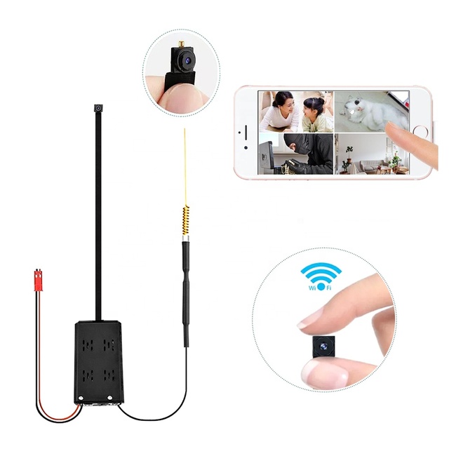 4K Portable WiFi IP Camera P2P DIY MicroSD 120 Wide Angle Video Recorder Motion Detection App Remote Viewing