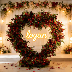 Decorazioni a Cuore Professionali e Moderne per San Valentino e Feste con Supporto, Sfondo Floreale per Matrimoni e <span class=keywords><strong>Bomboniere</strong></span> per Eventi - Product Image 1