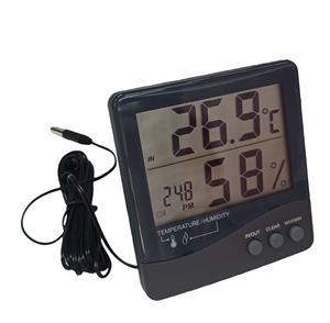 High Quality Large Display Digital Hygrometer & <b>Thermometer</b> In/Out CE Approved - Product Image 2