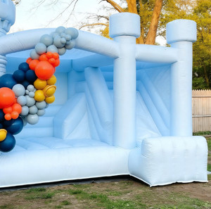 Parc Niebieski Pastelowy Rozrywki z Duza <span class=keywords><strong>Trampoline</strong></span> do Zabawy dla Dzieci i Doroslych - Product Image 4