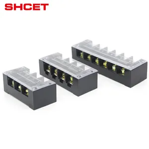 China factory TB Series electric 30a 500V 600v strip din rail terminal block 4way barrier screw splitter connector