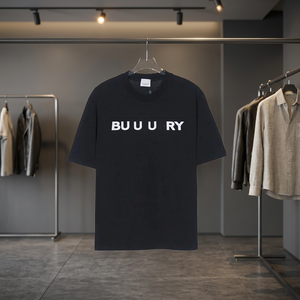เสื้อยืดคอกลมแขนสั้นแบบเรียบง่ายสำหรับผู้หญิง คุณภาพสูง ขายส่ง แบรนด์หรูหรา สั่งทำได้ ผ้าถักเนื้อดี สวมใส่สบาย - Product Image 2