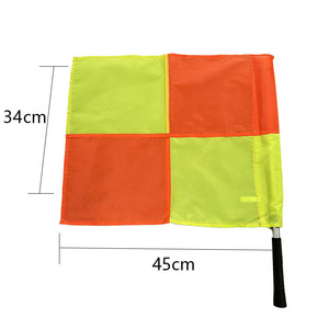 Stainless Ref <b>Flags</b> Football Rugby Referee Beep Soccer Professional <b>Linesman</b> <b>Flag</b> - Product Image 1