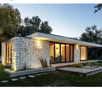 Structure en acier de luxe de haute qualité Maison villa préfabriquée Chalet de loisirs mobile européen Maison d'appartement à cadre triangulaire de vacances