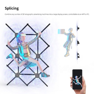 Nouveau 4 lames affichage <span class=keywords><strong>holographique</strong></span> 1920*1080 filature 3D projecteur hologramme ventilateur <span class=keywords><strong>hélice</strong></span> en gros Chine - Product Image 2
