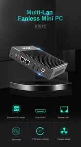 High Quality Mini Server PC In-tel J3160 <strong>CPU</strong> Wifi/BT Optional Dual Nic Dual Dipslay 2* HD-MI Industrial Fanless Mini Pc - Product Image 3