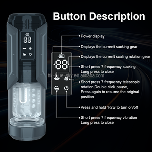 Masturbadores eléctricos de fábrica 2025 para hombres, juguetes de succión giratorios de empuje, máquina de masturbación masculina 4 en 1 - Product Image 3