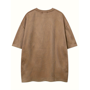 T-shirt classique personnalisé en coton uni, t-shirt oversize, t-shirt lourd, impression en relief 3D en mousse, logo, t-shirt pour homme - Product Image 6