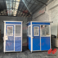 Kiosque de sécurité moderne à faible coût, facile à assembler, imperméable, durable, écologique, panneaux sandwich, plans de conception de cabine