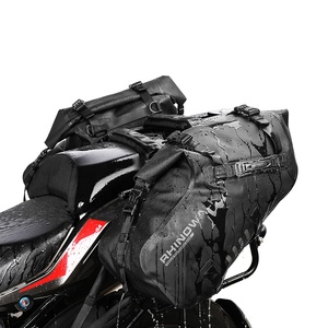 Alforja <span class=keywords><strong>Impermeable</strong></span> Rhinowalk de 28 Litros para Aventura en Motocicleta, Paquete Doble de Alta Calidad para Asiento de <span class=keywords><strong>Moto</strong></span> - Product Image 2