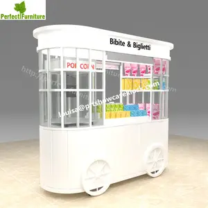아이스크림 카트/커피 카트/buble 차 카트 중국에서 만든 키오스크 제조 업체