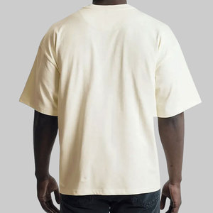 T-shirt Boxy Streetwear Décontracté en Coton Lourd 100% – Fabricant de T-shirts Oversize à Épaules Tombantes Vierge - Product Image 2