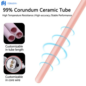 เทอร์โมคัปเปิลชนิด K WRN-122/WRN-132 หลอดเซรามิกคอรันดัม อุณหภูมิสูง 1300 องศา ℃   เซ็นเซอร์วัดอุณหภูมิเตาเผาอิฐแบบมัฟเฟิล - Product Image 3