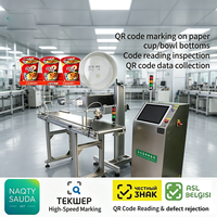 Machine de marquage de codes sur gobelets en papier avec unité de codage CO2 pour le marquage permanent de codes QR sur les produits en gobelets jetables