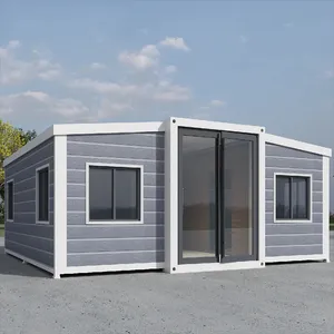 Prefabricated Portable Home Luxury 2 Bedroom Extendable Container House With Custom Folding Prefab House For Sale