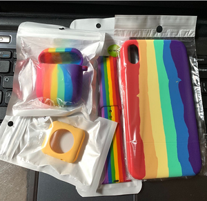 Nuovo Set Completo Colorato in Silicone Morbido per <span class=keywords><strong>Apple</strong></span> <span class=keywords><strong>Watch</strong></span>: Cinturino + Cover per Quadrante + Cover per Telefono + Custodia per Auricolari per <span class=keywords><strong>Apple</strong></span> Iwatch - Product Image 4