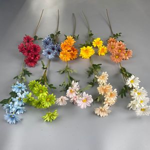 YOPIN-1657 vente en gros 6 têtes Bellis Perennis soie artificielle Gerbera marguerite fleur - Product Image 1