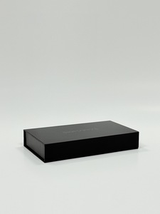 Scatola magnetica nera classica stampata con logo personalizzato per saloni di bellezza scatola di carta <span class=keywords><strong>VIP</strong></span> per il numero del centro SPA - Product Image 2