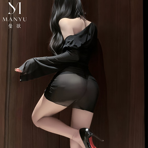 Lencería Sexy Original Manyu: Revela los Senos, Sin Necesidad de Desprenderse, Falda Ajustada, Malla Transparente, Hot Girl 8020 - Product Image 3
