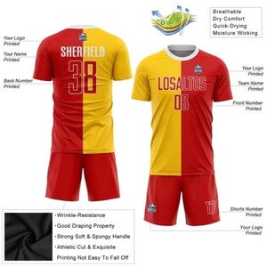 <b>T</b>-<b>shirt</b> and soccer jersey sets are available for customization at our clothing factory.F10 - Product Image 4