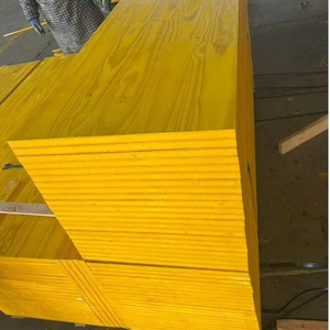 Panneau de contreplaqué moderne écologique RuiHe jaune, type E1, en peuplier imperméable, 1220x2440x21mm, 3 plis, pour coffrage en bois de pin - Product Image 6