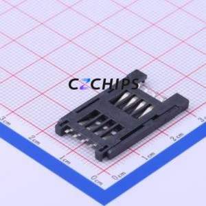 XKSIM-011B-P8-B SIM Card Connector SMD Connector Flip Cover Type Mini SIM Card Card Holder 2.5mm - Product Image 2