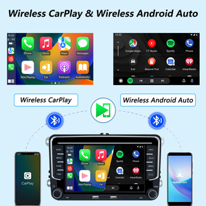 LELV Linux pour <span class=keywords><strong>VW</strong></span> Volkswagen 7 pouces Double USB Sportback Tableau de bord IPS Lecteur multimédia autoradio sans fil Carplay Android Auto - Product Image 2