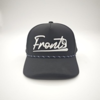 Gorras de Golf Deportivas Impermeables al por Mayor, Estilo Dobby, con 5 Paneles, Logotipo Bordado en 3D, Bordado a Mano, Ajustables, con Cierre a Presión, Personalizadas