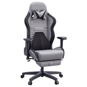 Silla de Oficina Ergonómica Anti-caídas con Esponja, Silla Gamer Autofulls Conquer Gris, Silla Elevadora con Soporte Lumbar 3D - Product Image 1