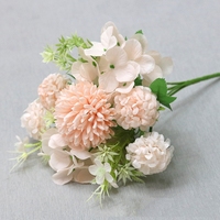 Buket Bunga Hydrangea Musim Semi, Bunga Artifisial Dekorasi Pernikahan, Dekorasi Meja Pernikahan, Bunga Hydrangea Artifisial untuk Pernikahan