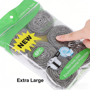 Estropajo de Acero Inoxidable para Lavar Platos, 6 en 1, Resistente, Sostenible, Personalizable, para Limpieza del Hogar - Product Image 3