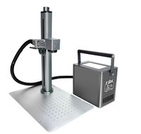 Machine de marquage et de gravure laser à fibre portable mini, prix usine, refroidissement par air, haute précision 3D, utilisation facile