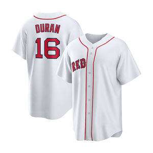 Оптовая продажа, дешевая Высококачественная дышащая мужская бейсбольная майка с вышивкой, Бостон 16 Jarren Duran <span class=keywords><strong>2</strong></span> Alex Bregman 34 David Ortiz - Product Image 3
