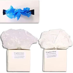 Alta calidad claro transparente HDPE LDPE tamaño personalizable bolsa de basura excelente embalaje bajo MOQ buen precio - Product Image 1