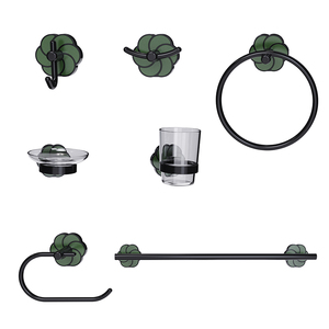 Accessori per il bagno di vendita diretta in fabbrica portasapone con base in metallo portasapone per doccia accessori per il bagno set di 6 pezzi - Product Image 3