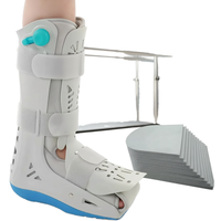 Attelle de fixation de la cheville, botte orthopédique gonflable à double airbag, semelle compensée, récupération post-opératoire, boucle réglable, certifiée CE