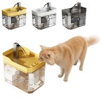 Fuente de Agua Automática para Gatos de 1500mL, Dispensador de Agua para Mascotas con Circulación, Alimentación USB, Filtro y Diseño de Flujo de Grifo