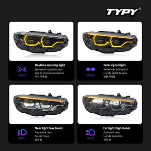Coche TYPY para <span class=keywords><strong>BMW4</strong></span> Series F32 2013-2020, actualización de faro modificado a nuevo DRL, señal de giro dinámica, faro LED, accesorios para automóviles - Product Image 3