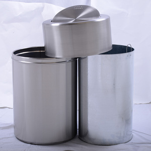 Cubo de basura de acero inoxidable ecológico Southern de 92 litros, diseño abatible, capacidad extra grande para lugares públicos, servicios de hotel - Product Image 6