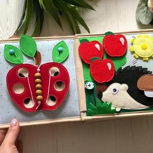 كتاب مونتيسوري الهادئ من اللباد على شكل غزال الأكثر مبيعًا، كتاب قماشي ناعم للأطفال الصغار، كتاب الأنشطة من اللباد للأطفال الصغار، لوحة الأنشطة الأساسية من اللباد - Product Image 6