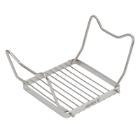 Barbecue pliant portable en acier inoxydable StarCamp pour le camping en plein air avec poêle à charbon et à bois