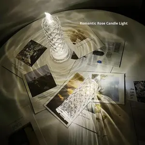 <span class=keywords><strong>Bougie</strong></span> LED sans flamme pour la Saint-Valentin, lumière d'ambiance romantique pour les fêtes, décoration de bureau créative, <span class=keywords><strong>bougie</strong></span> en cire - Product Image 3