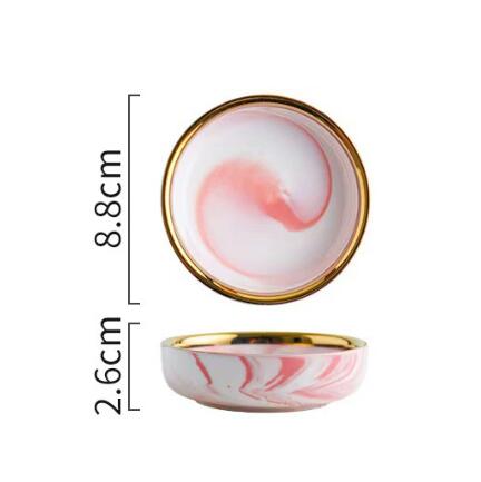 Plat rose de 3,5 pouces