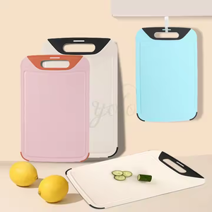 Food-Grade Eco-Conscious Fruit Vegetable Double Sided Non-Slip Wheat Straw Plastic Chopping Block PP Cutting <b>Board</b> for Kitchen - Product Image 3
