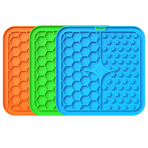 Premium Silicone Lick Pad Slow Feeder Bowls with Suction Cups Eco-Friendly Pet Anxiety Relief Lick <b>Mat</b> for <b>Dogs</b> and Cats - Product Image 1