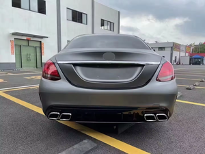 Kit carrosserie pour <span class=keywords><strong>Mercedes</strong></span>-benz <span class=keywords><strong>Classe</strong></span> <span class=keywords><strong>C</strong></span> W205 2015-2018 à <span class=keywords><strong>2019</strong></span> amg comprenant pare-chocs avant et arrière avec calandre, jupes latérales, capot - Product Image 5