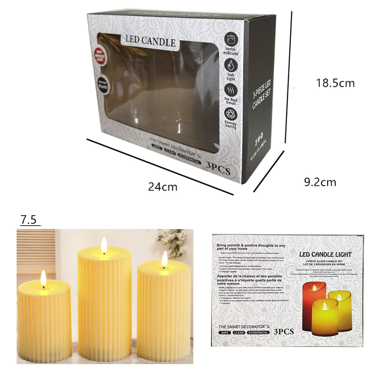 Ensemble de bougie de feu