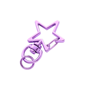 2025 새로운 미니멀리스트 패션 수갑 키 버클 캔디 컬러 랍스터 버클 금속 열쇠 고리 - Product Image 5