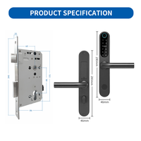 Serrure intelligente OYO élégante, sécurisée, intelligente, avec empreinte digitale Alexa, électronique, à mortaise variée, numérique, anti-soleil, pour porte d'entrée